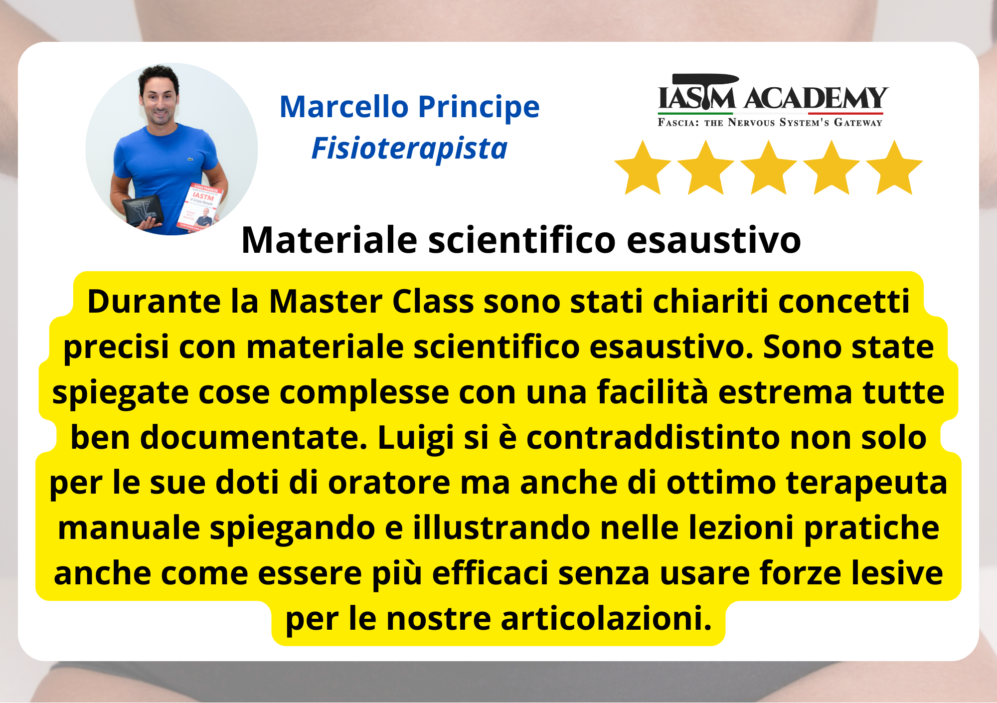 Recensione IASTM Academy - Maurizio Astarita